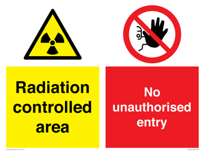 Radiation controlled areaNo unauthorised entry